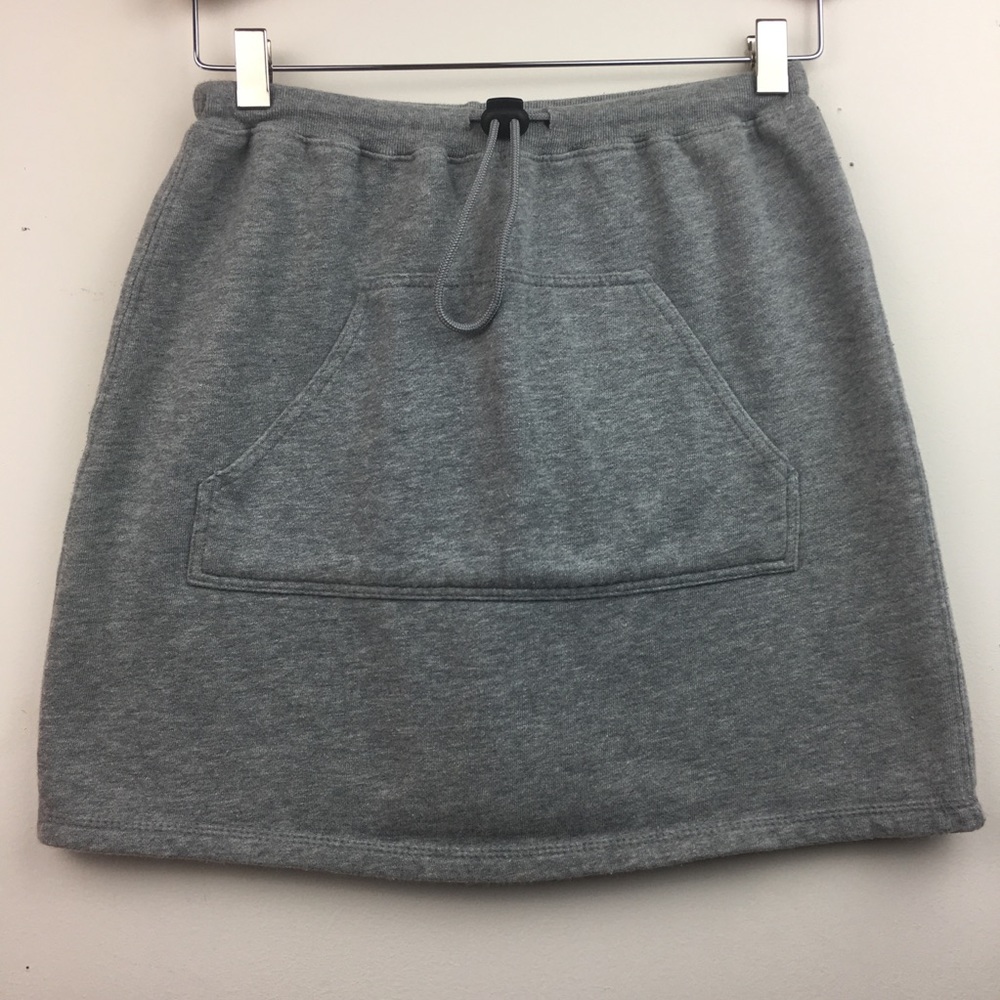 GAP gray drawstring mini skirt girls XL (12)